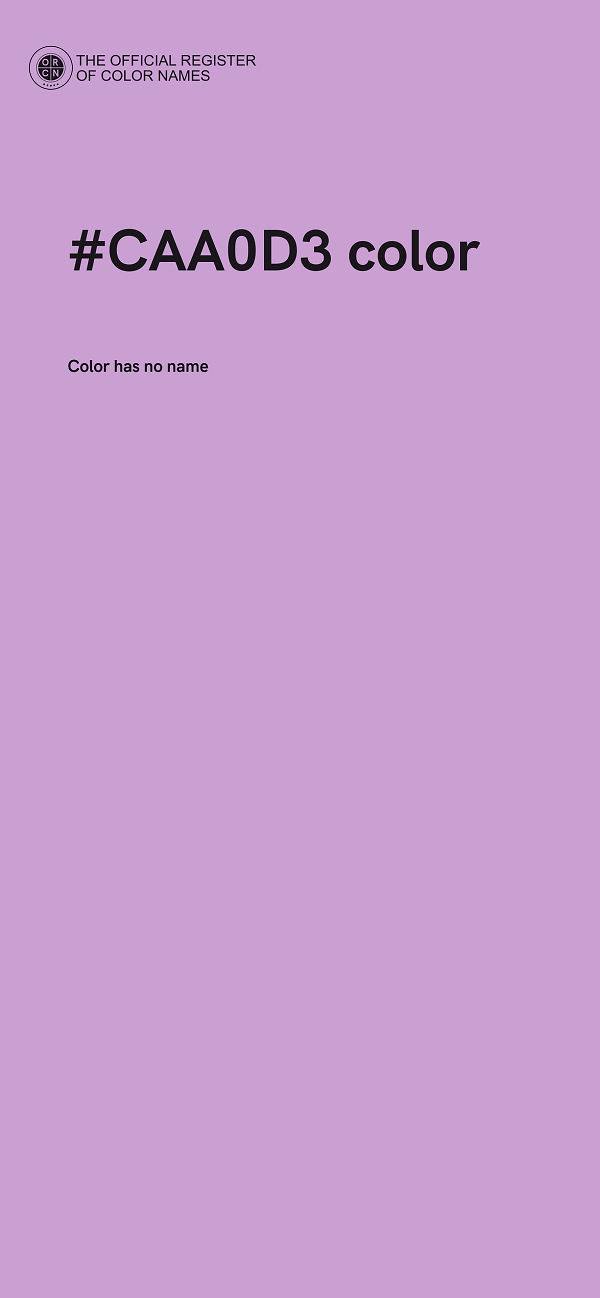 #CAA0D3 color image