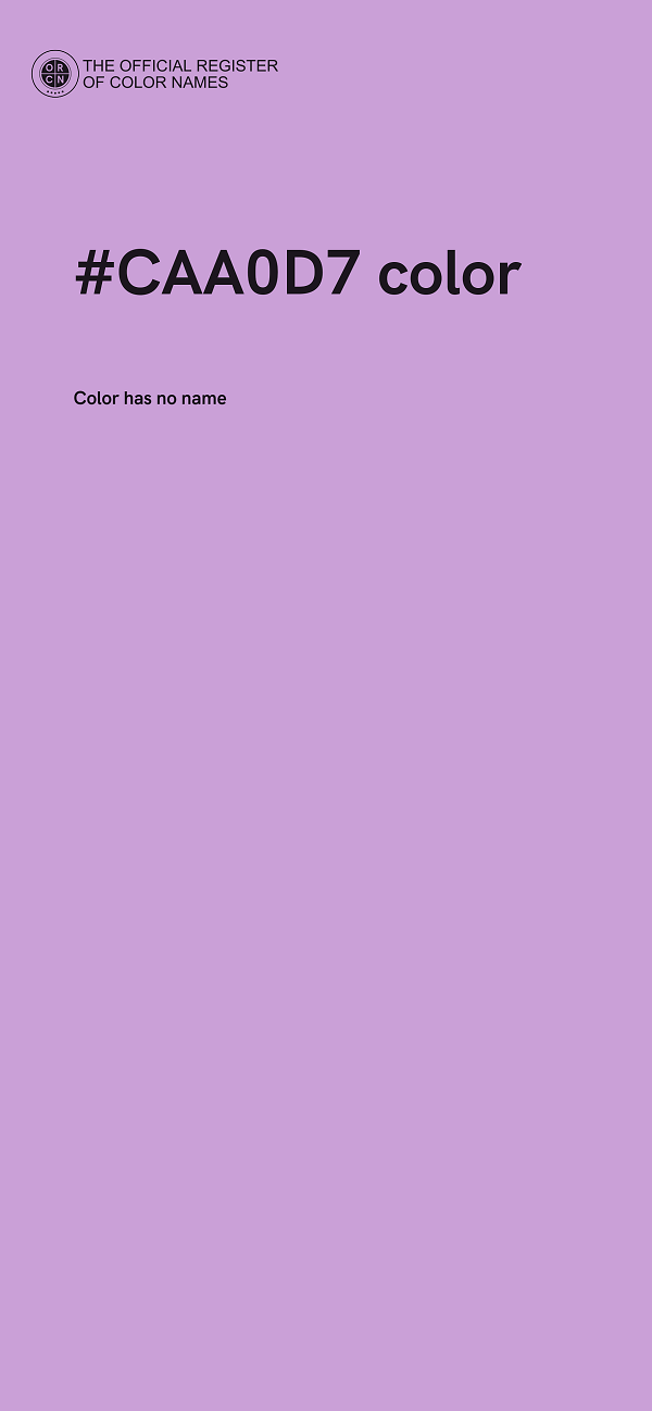 #CAA0D7 color image