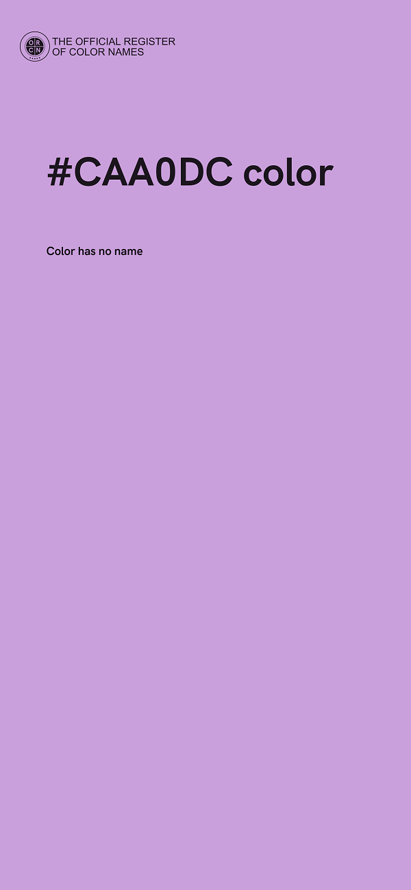 #CAA0DC color image