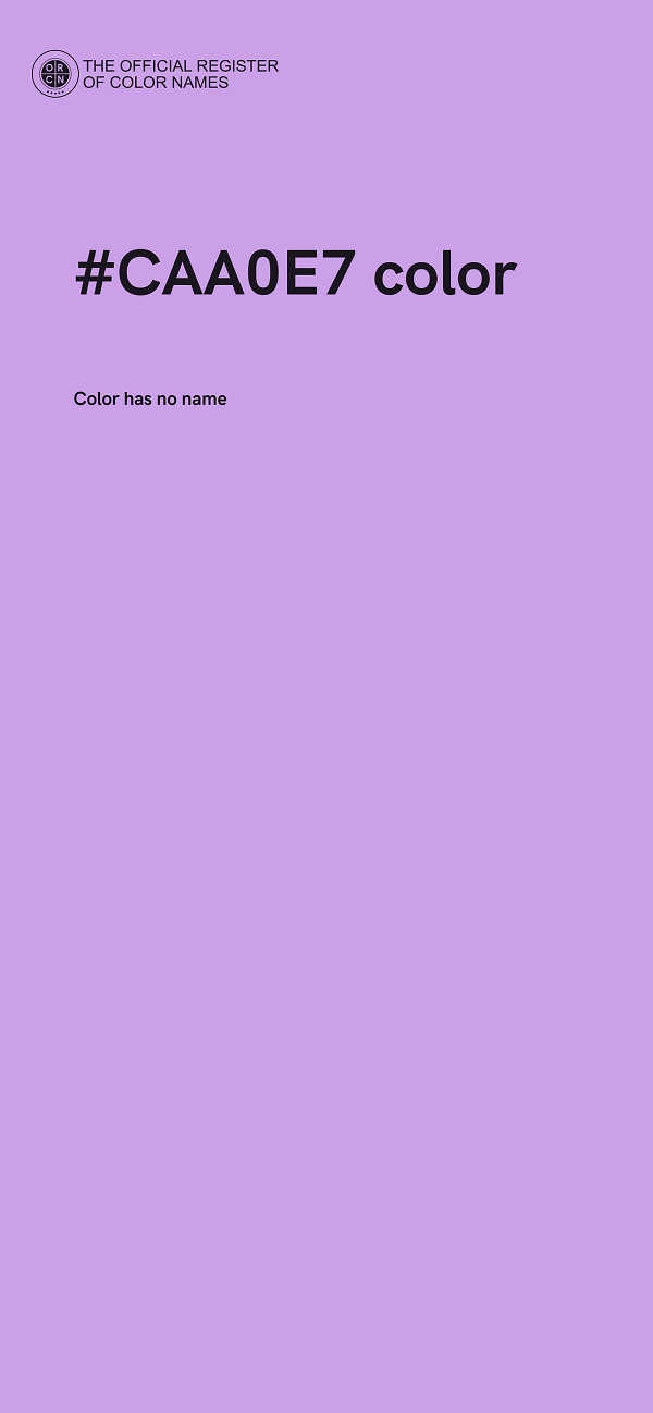 #CAA0E7 color image