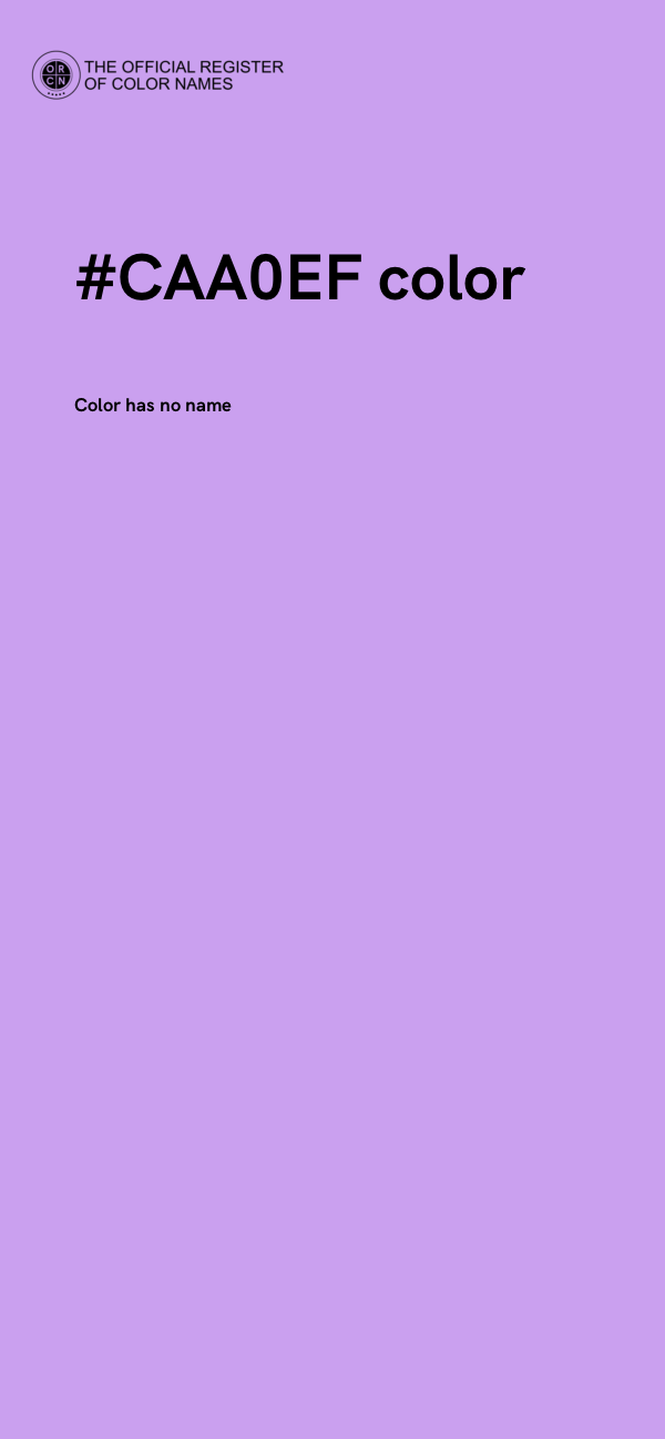 #CAA0EF color image