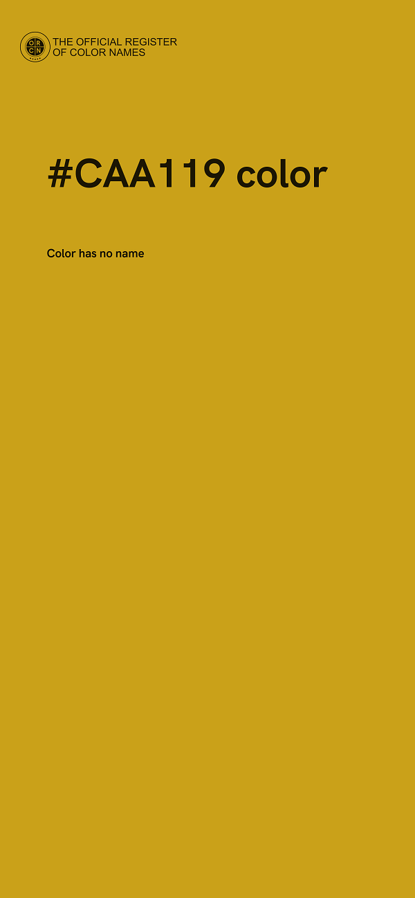 #CAA119 color image