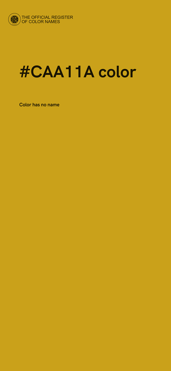 #CAA11A color image