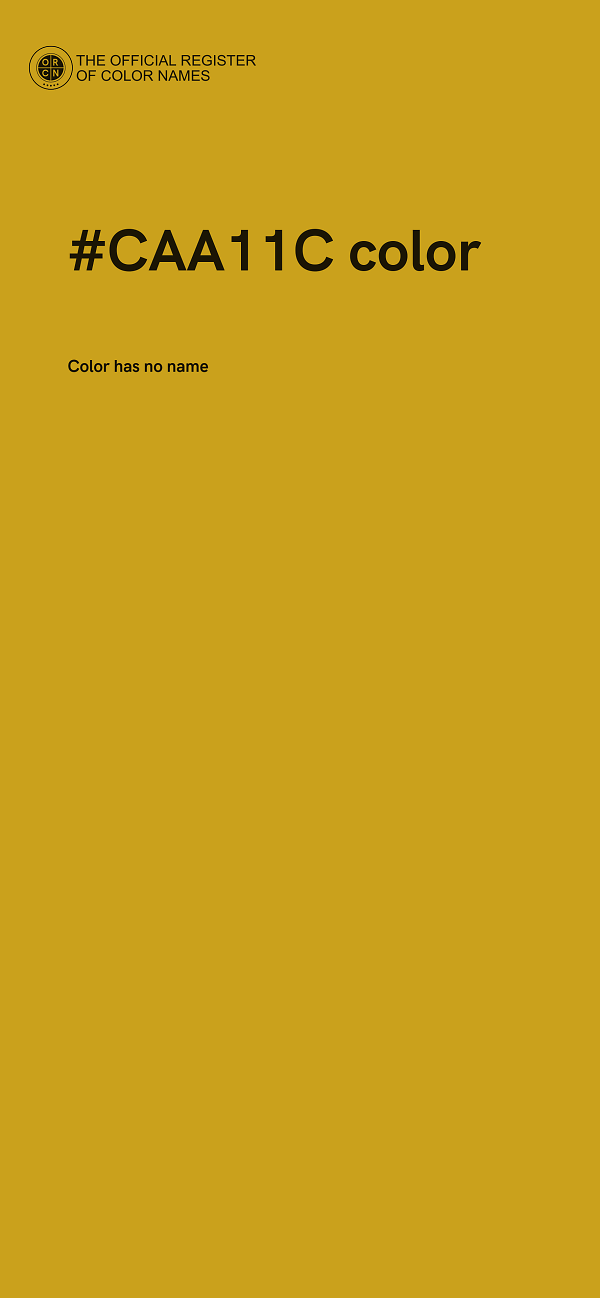 #CAA11C color image