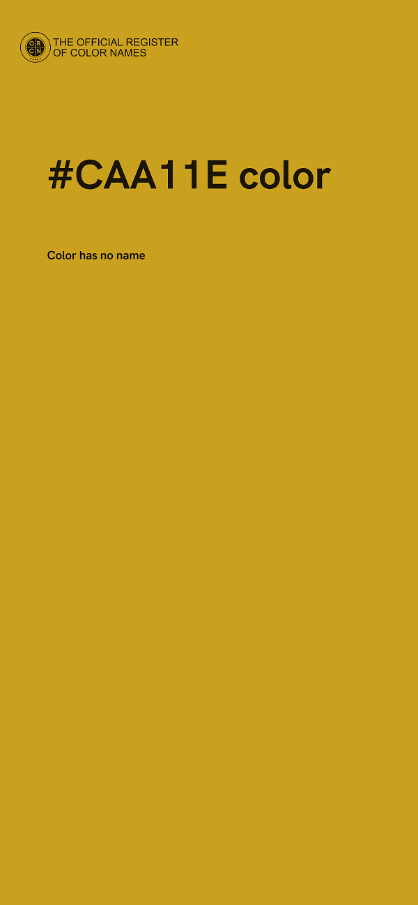 #CAA11E color image