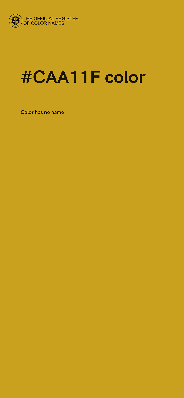 #CAA11F color image
