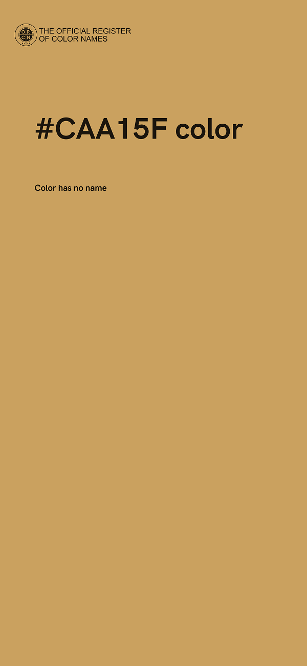 #CAA15F color image