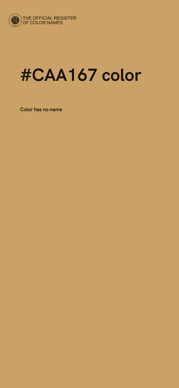 #CAA167 color image