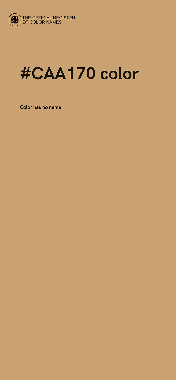 #CAA170 color image