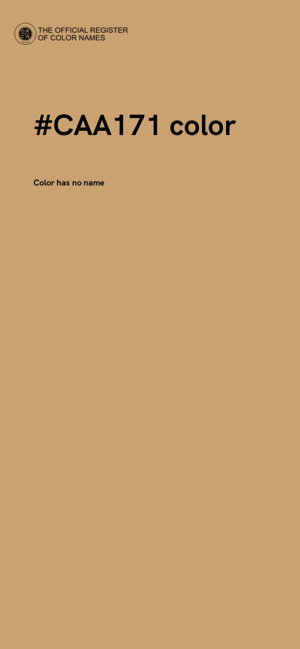 #CAA171 color image