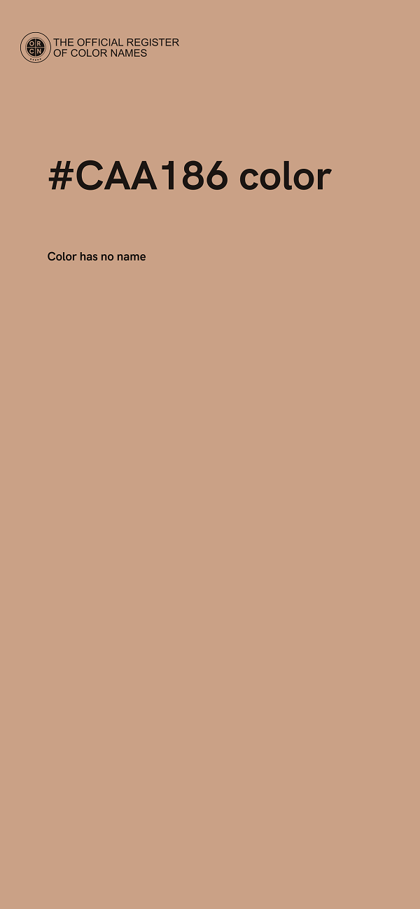 #CAA186 color image