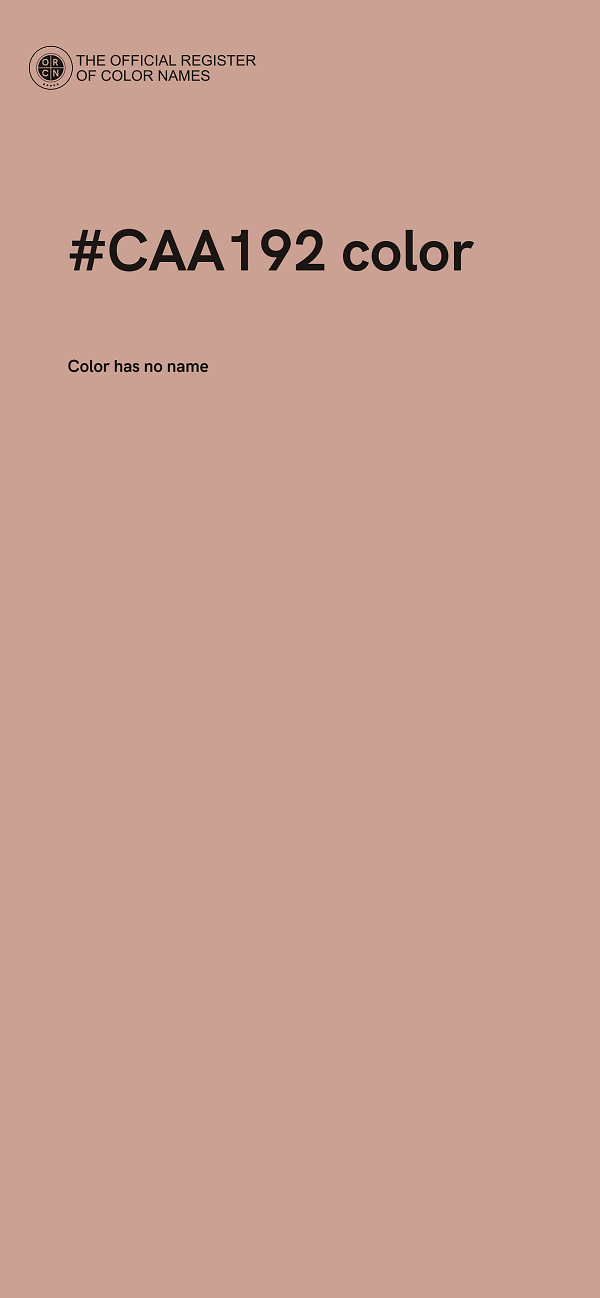 #CAA192 color image