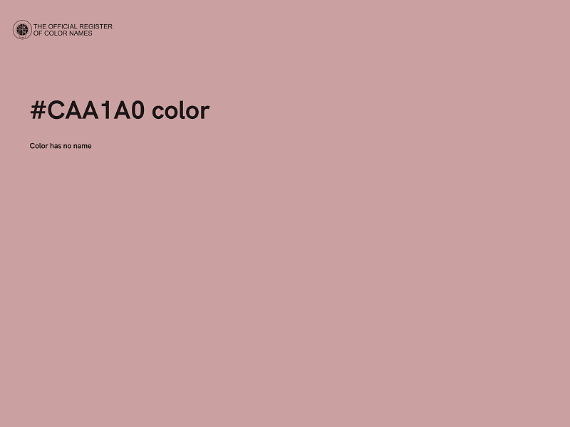 #CAA1A0 color image