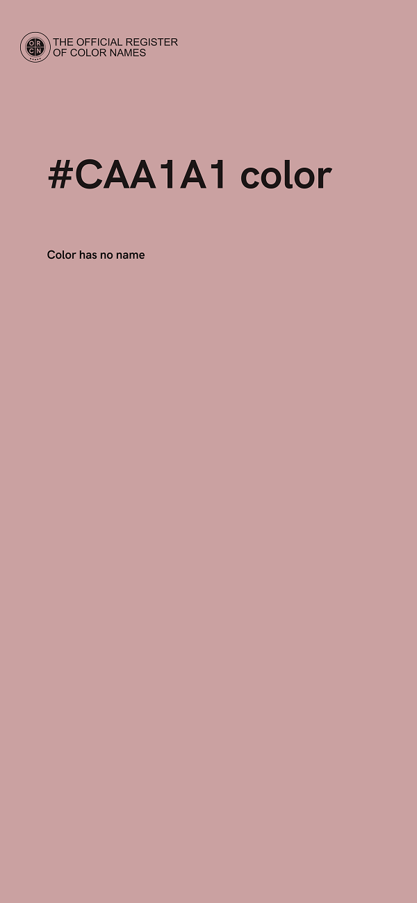 #CAA1A1 color image