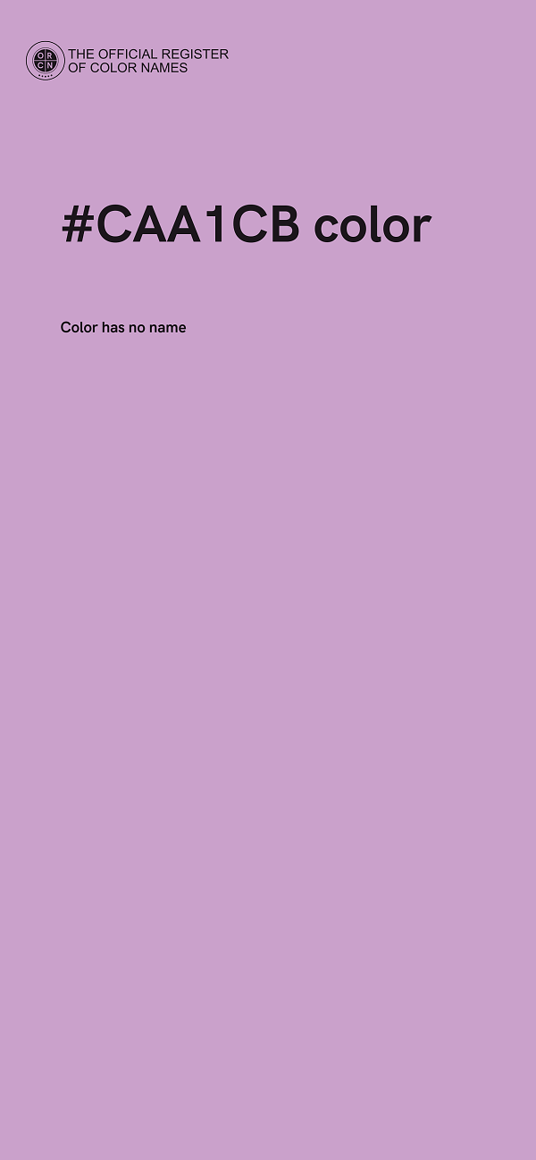 #CAA1CB color image