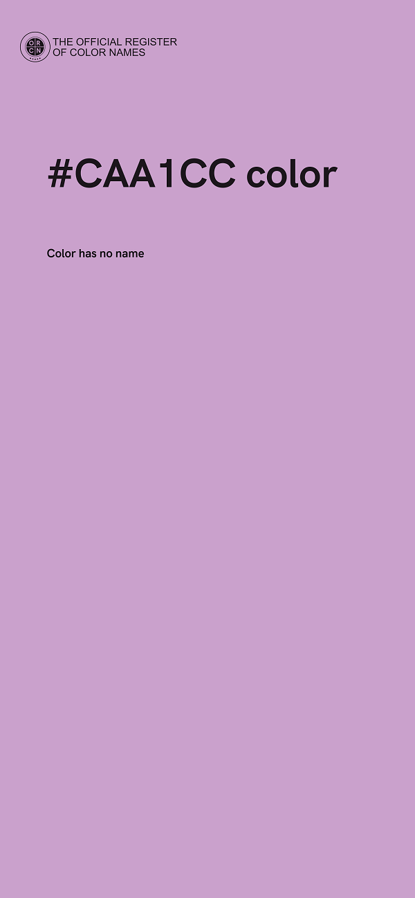 #CAA1CC color image