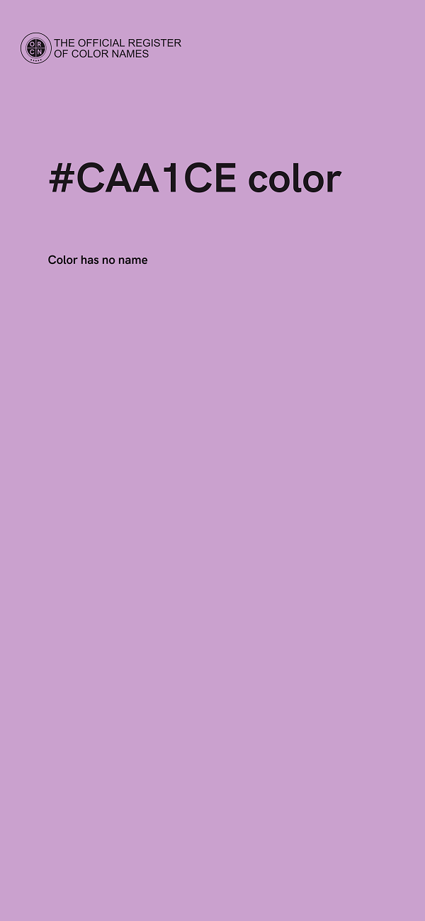 #CAA1CE color image