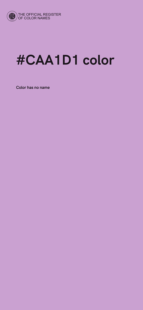 #CAA1D1 color image