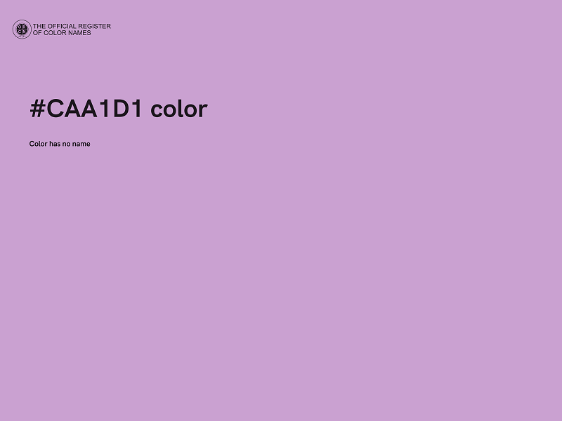 #CAA1D1 color image