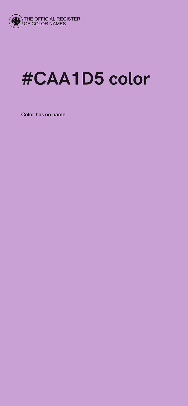 #CAA1D5 color image