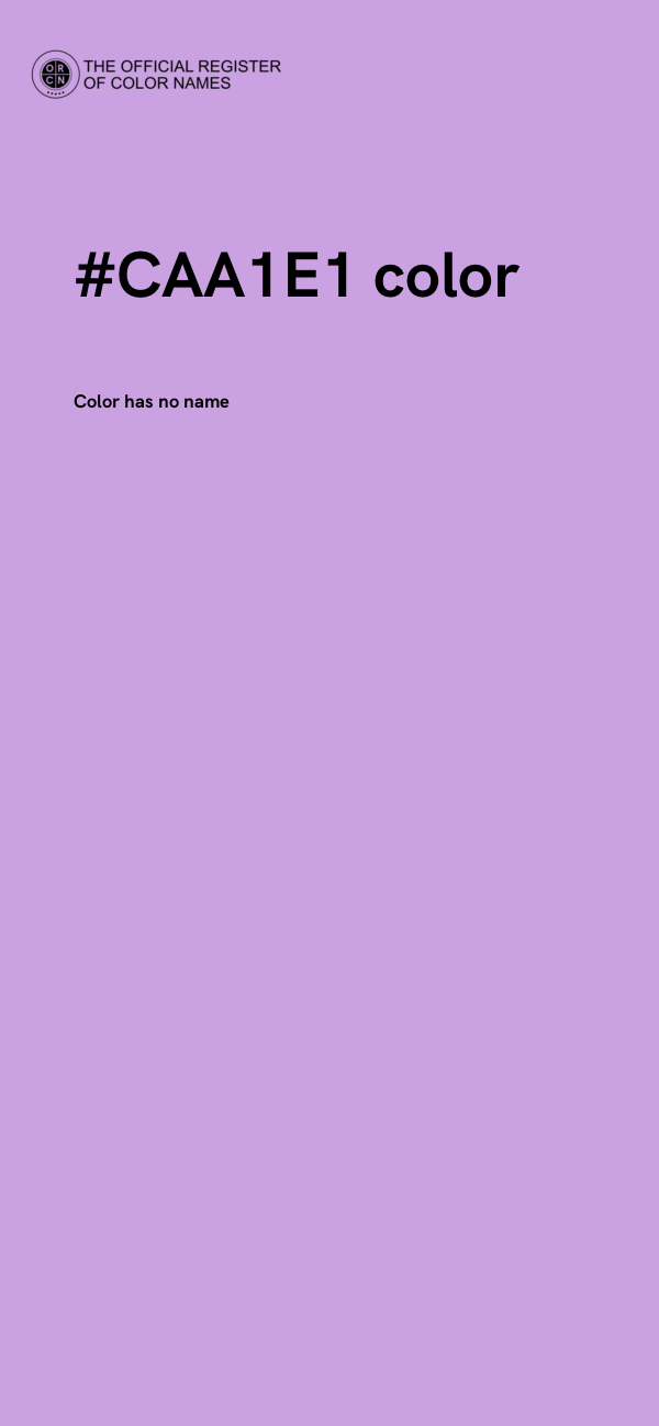 #CAA1E1 color image