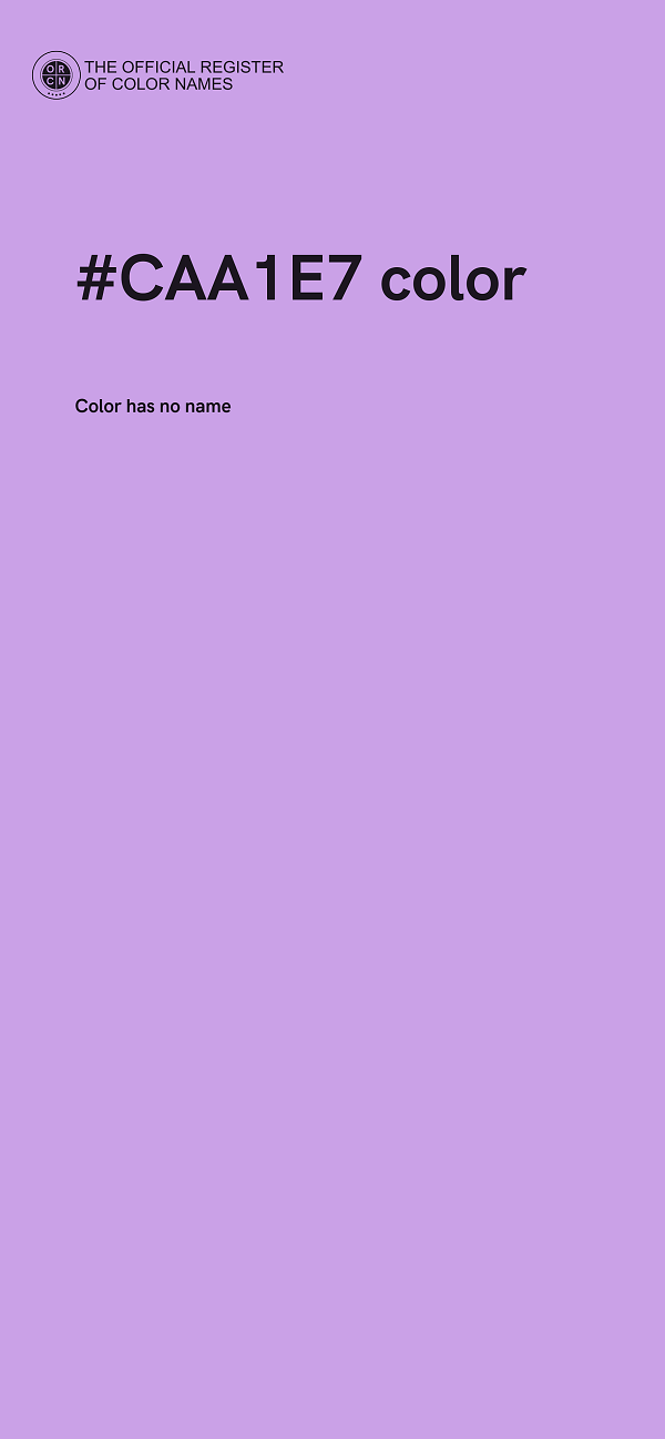 #CAA1E7 color image