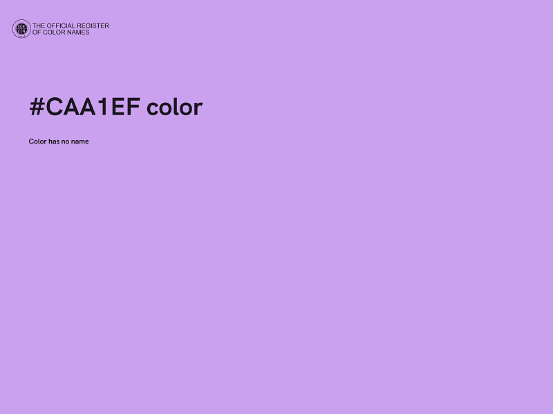 #CAA1EF color image