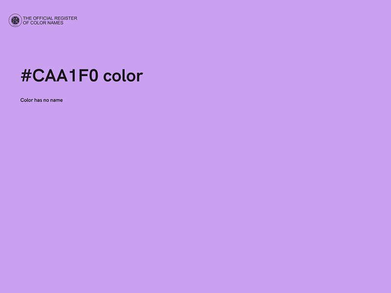 #CAA1F0 color image
