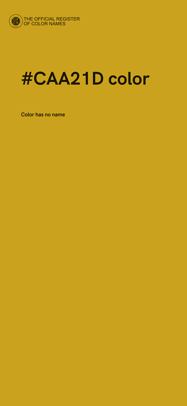 #CAA21D color image