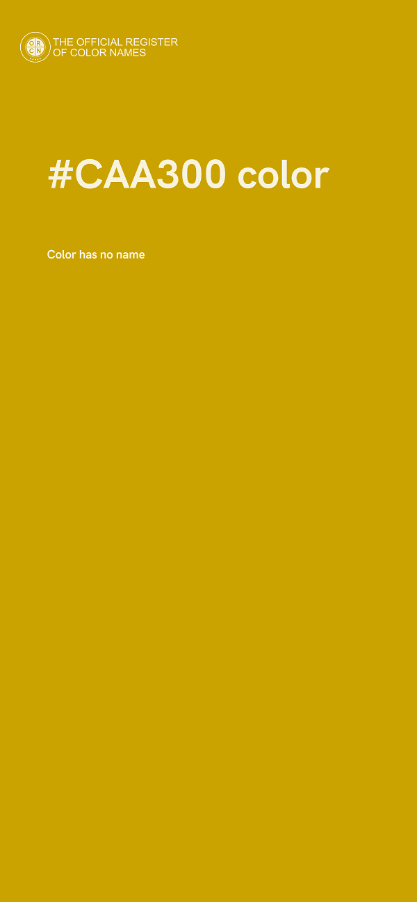 #CAA300 color image