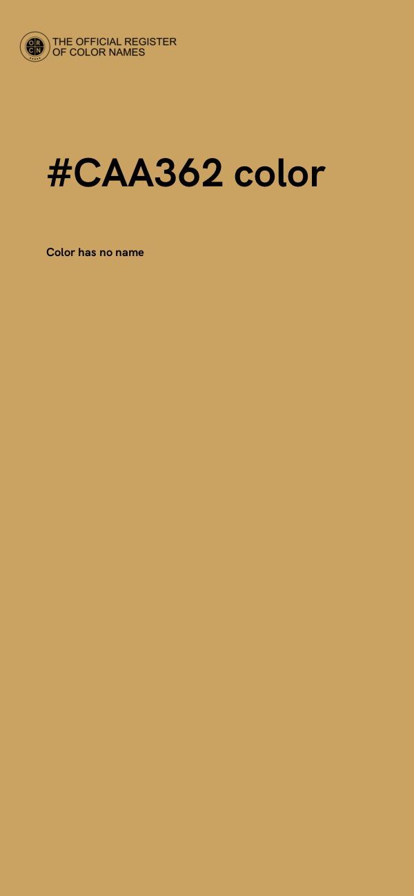 #CAA362 color image