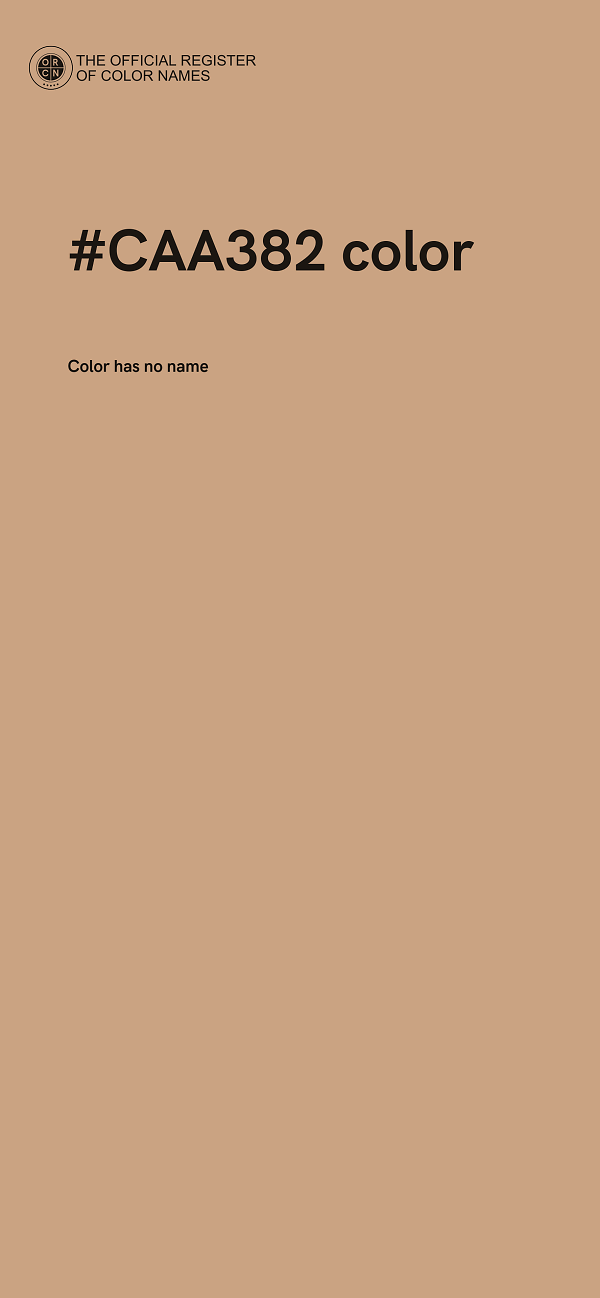 #CAA382 color image