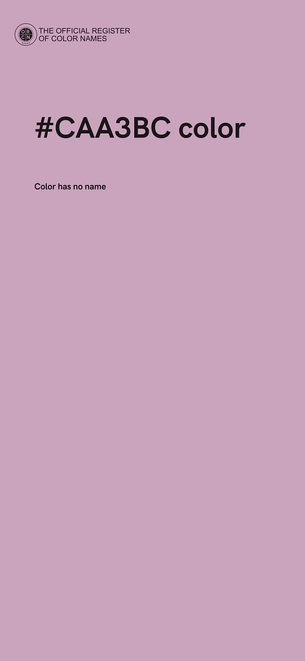 #CAA3BC color image