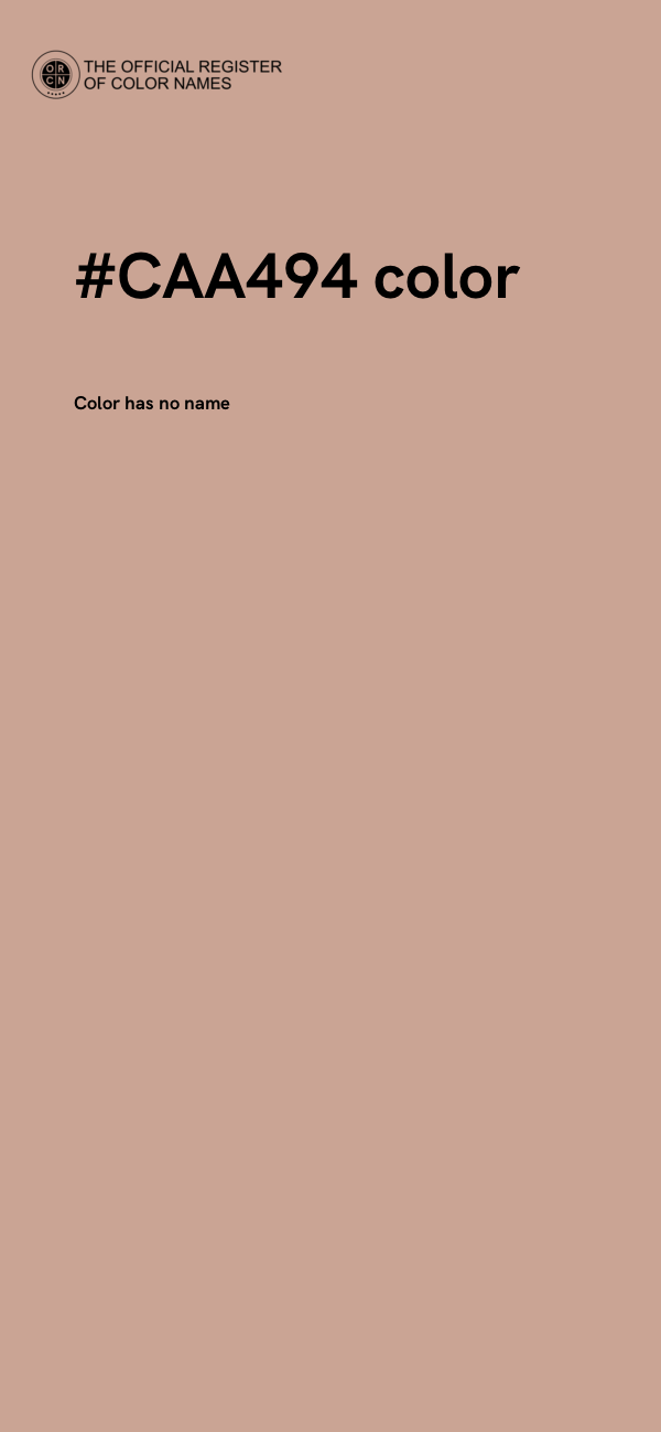#CAA494 color image