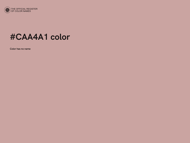 #CAA4A1 color image
