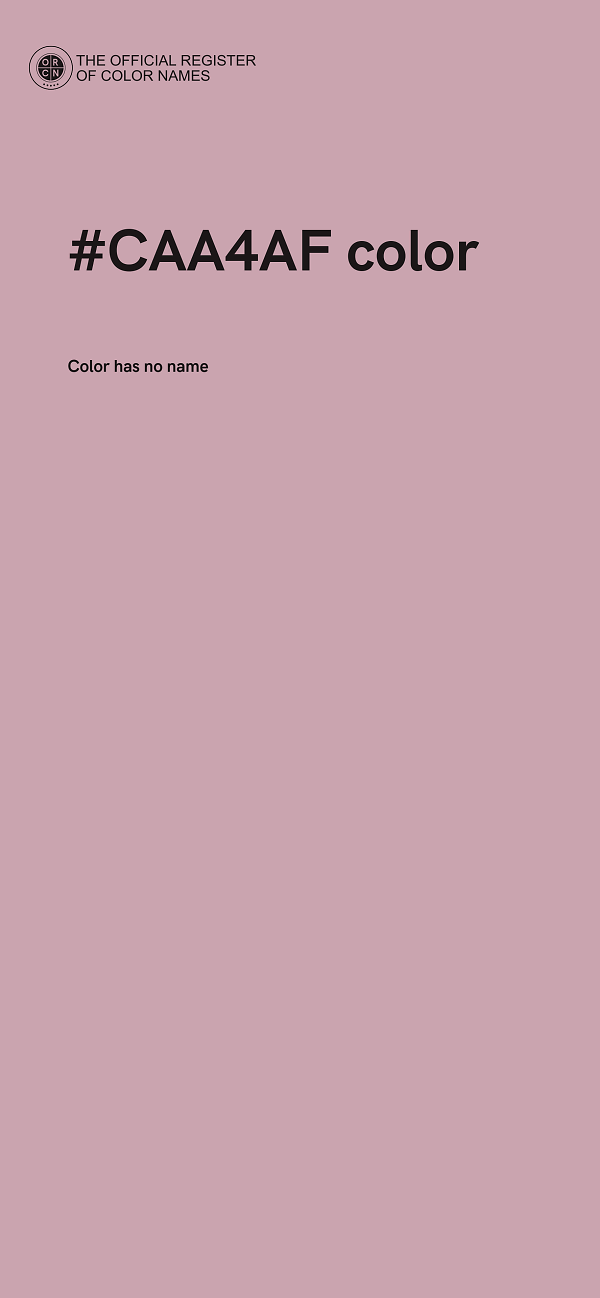 #CAA4AF color image
