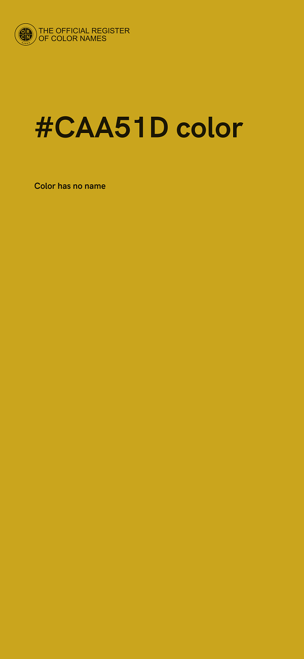 #CAA51D color image