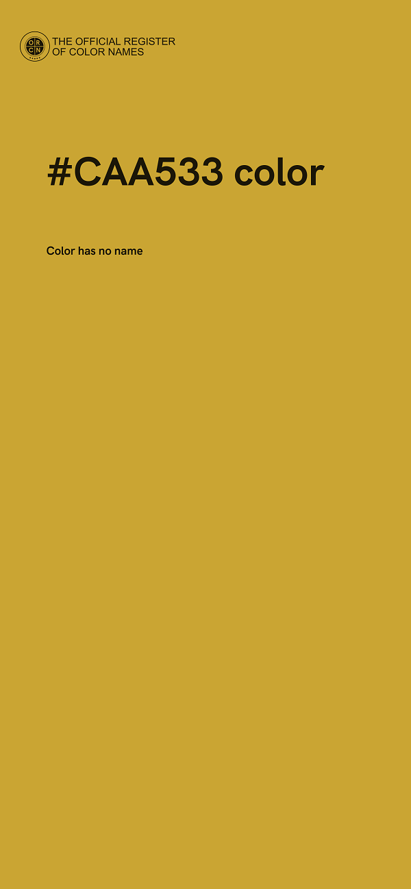 #CAA533 color image