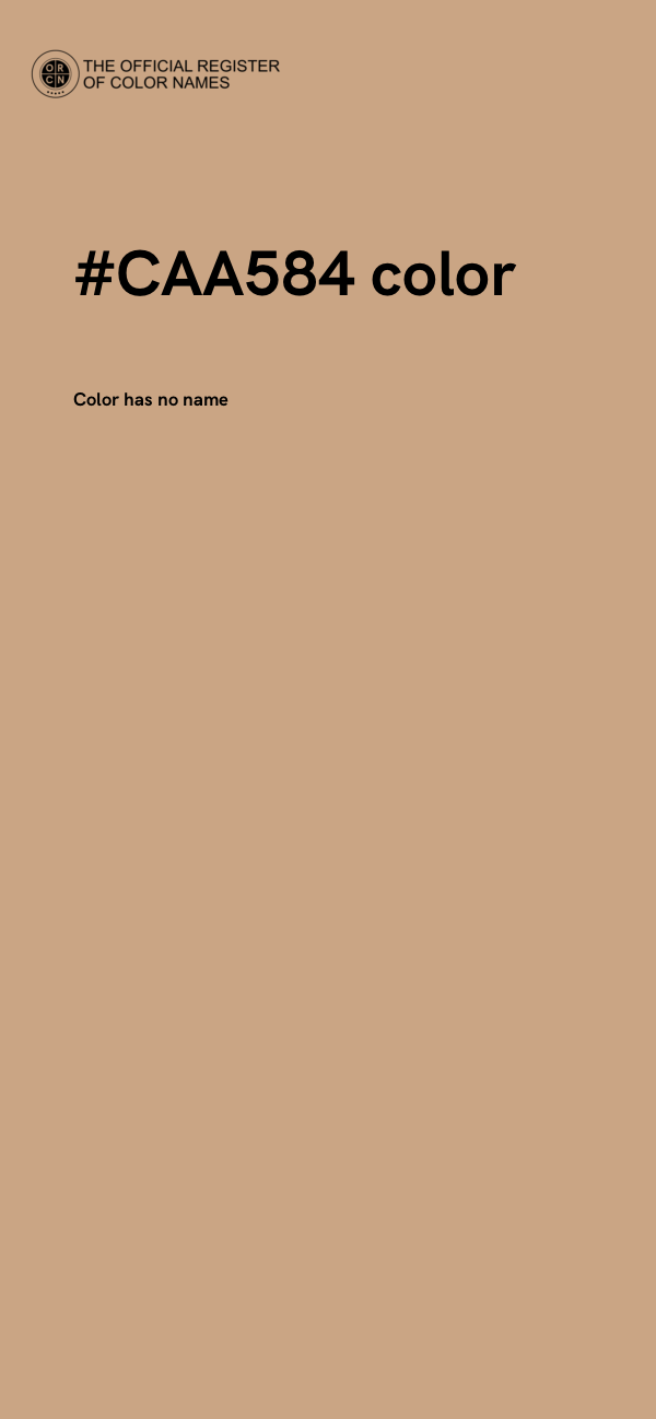#CAA584 color image