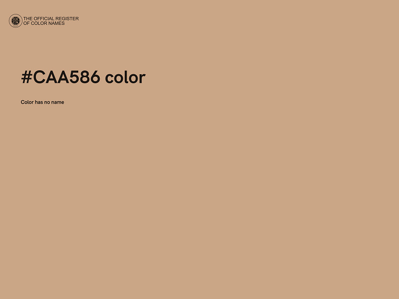 #CAA586 color image