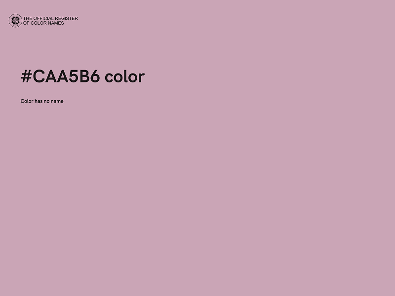 #CAA5B6 color image