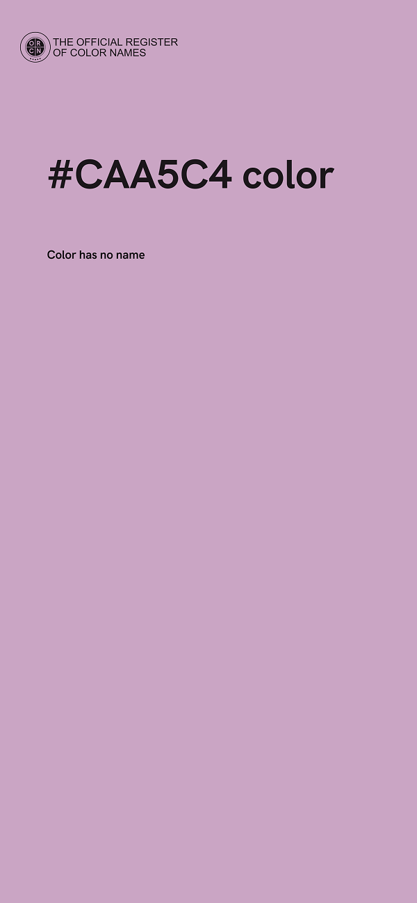#CAA5C4 color image