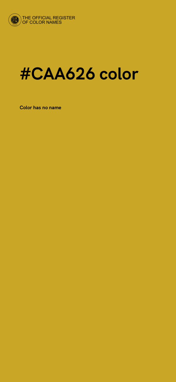 #CAA626 color image