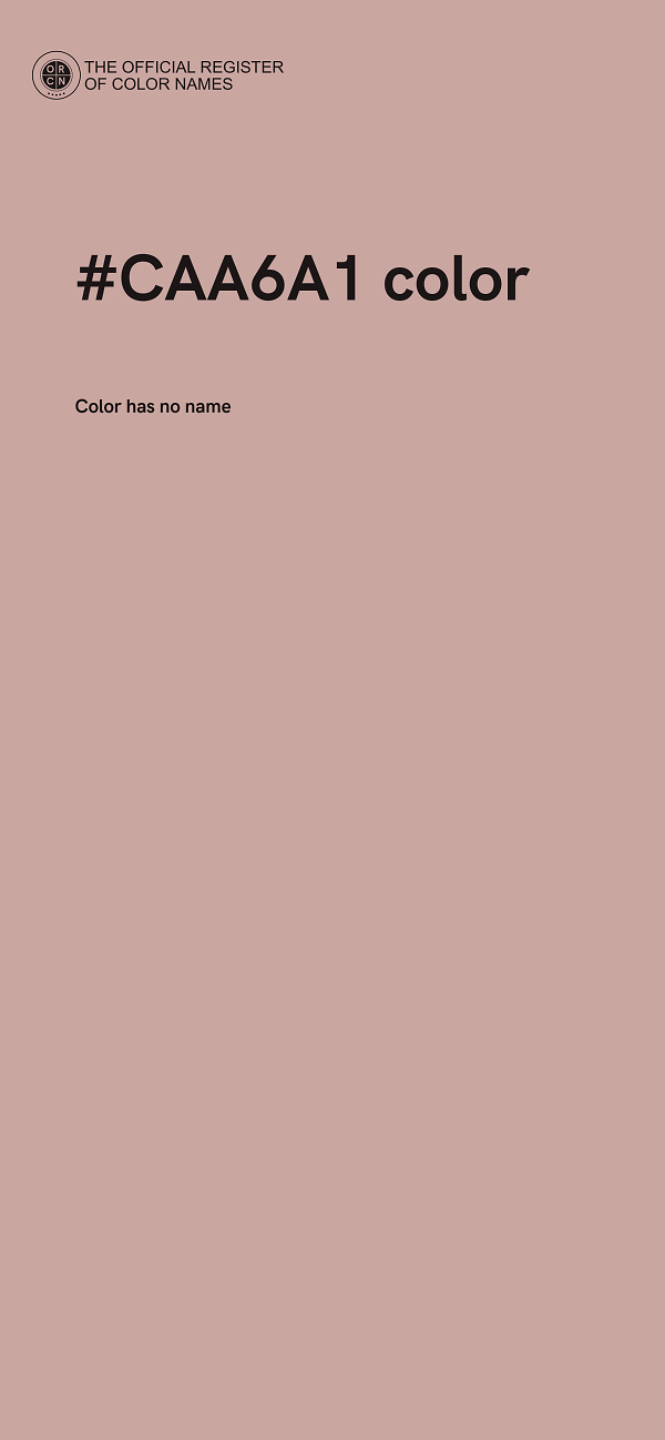 #CAA6A1 color image