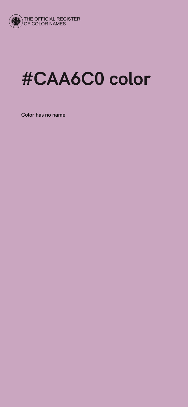#CAA6C0 color image