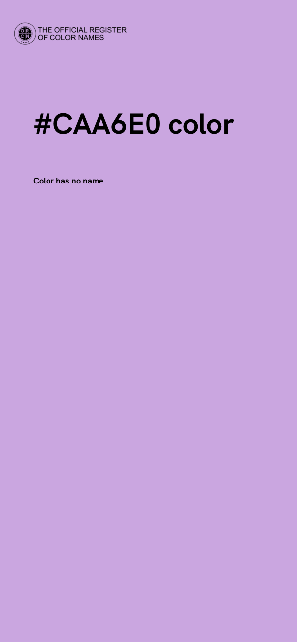 #CAA6E0 color image