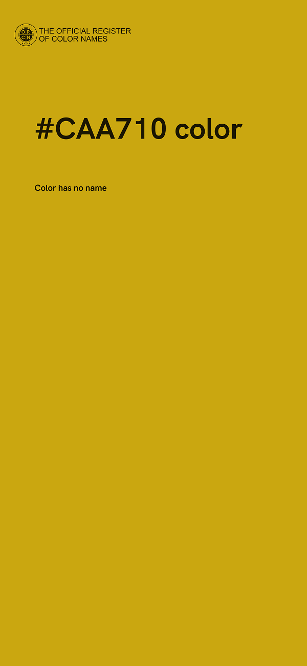 #CAA710 color image