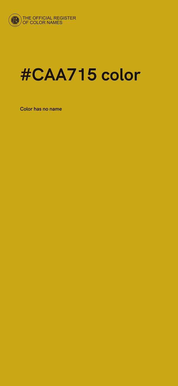 #CAA715 color image