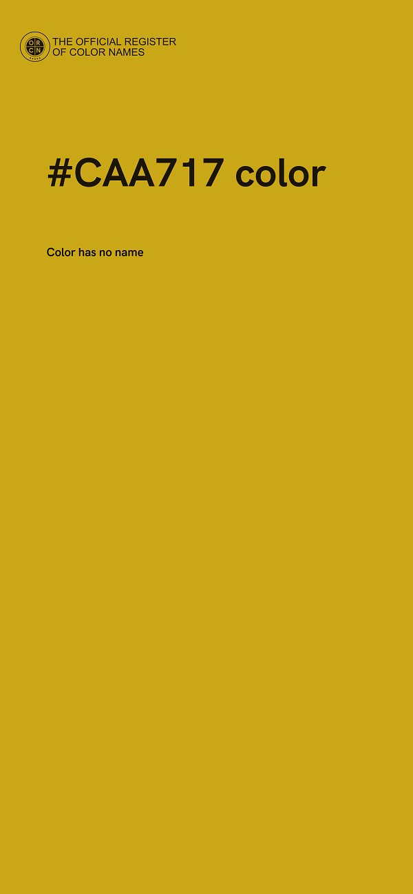 #CAA717 color image