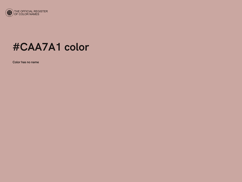 #CAA7A1 color image